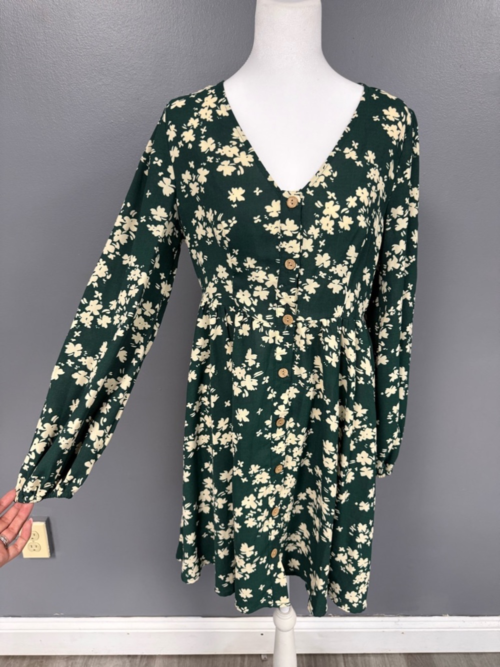 Green Floral Dress